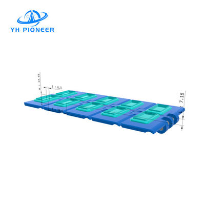 Хорошая цена Площадь конвейерной цепи с резиновым покрытием POM 100 мм для промышленной транспортировки онлайн