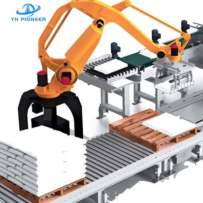 Хорошая цена Системы паллетизации мешков высокой емкости с 200-300 мешками / час настраиваемый слой Складывание до 1800 мм онлайн