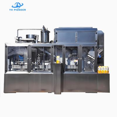 Машина для розлива в картонные коробки из нержавеющей стали 304 316 для гигиеничной упаковки сока, компактная конструкция длиной 3300 мм, оптимизированная по пространству
